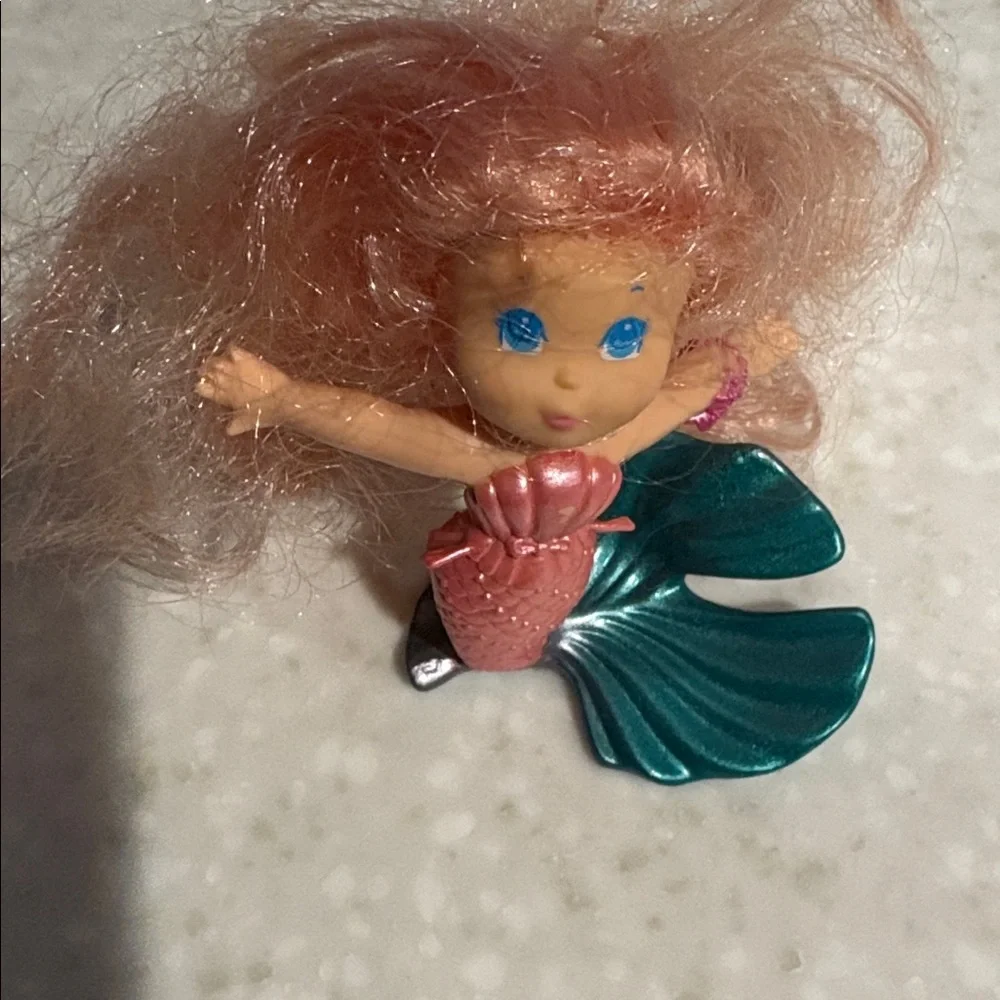 Seawee Doll with Pink Hair and Teal Tail
